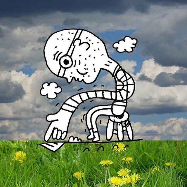 Richard Nickel&rsquo;s art for &ldquo;How to Be Less Bummed Despite the Fact that Life is an Existential Treadmill and Everything Means Nothing: A Depressive&rsquo;s Guide to Feeling Slightly Less Dead Inside&rdquo; by Syd Faul for 2018 Spring. 😅😅?