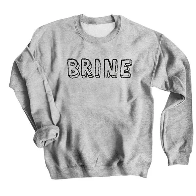Dude, did you go to Brine University?! Get a crew neck sweatshirt, long sleeved tees, football tees at www.bonfire.com/brinethezine. The live link in our bio will also get you there. &bull;&bull;&bull; Bonfire, the company selling these shirts, sells