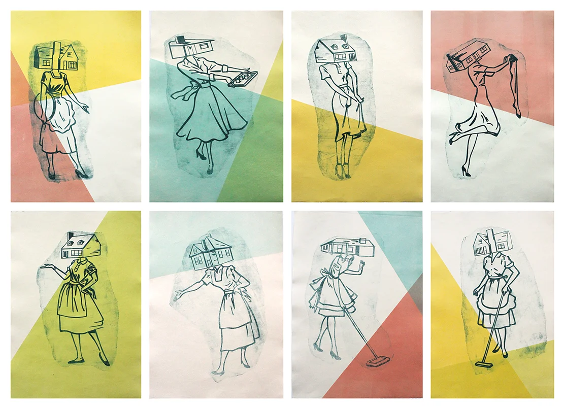 Xerox transfers with color flats, 15" x 22" (8)