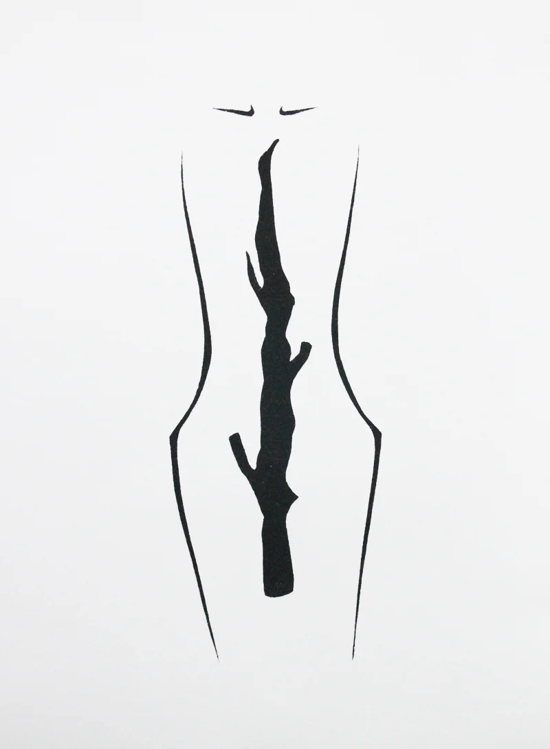 stencil monotype, 9” x 12”