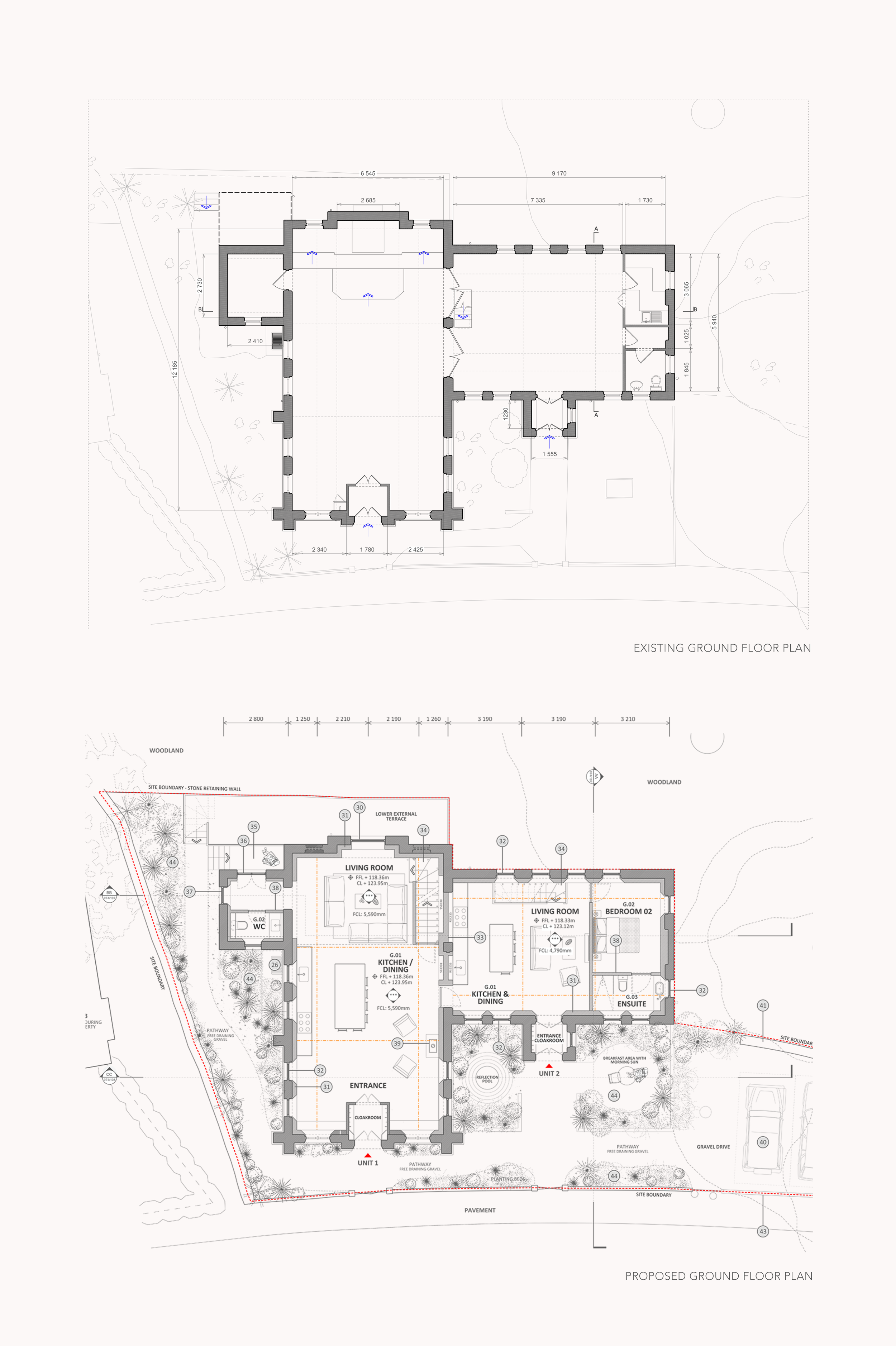 proposed plans for the conversion of a methodist chapel in derbyshire