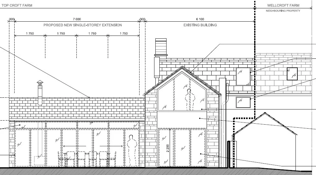 Permission for Extension to an Old Farm House in the Peak District