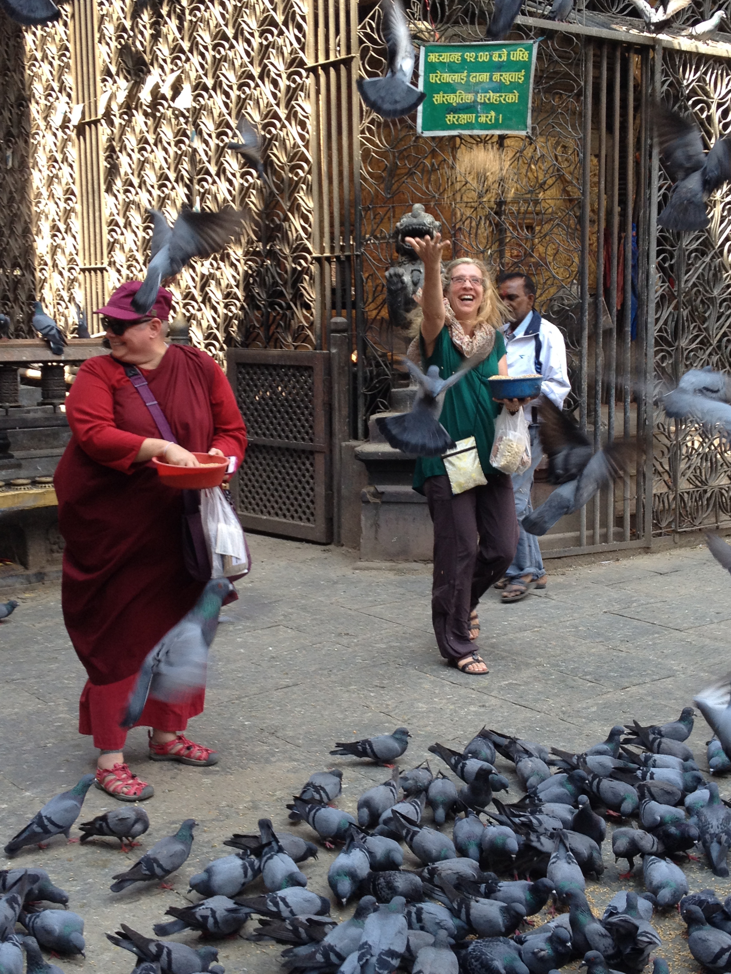 Feeding pidgeons in Durbar Square.jpg