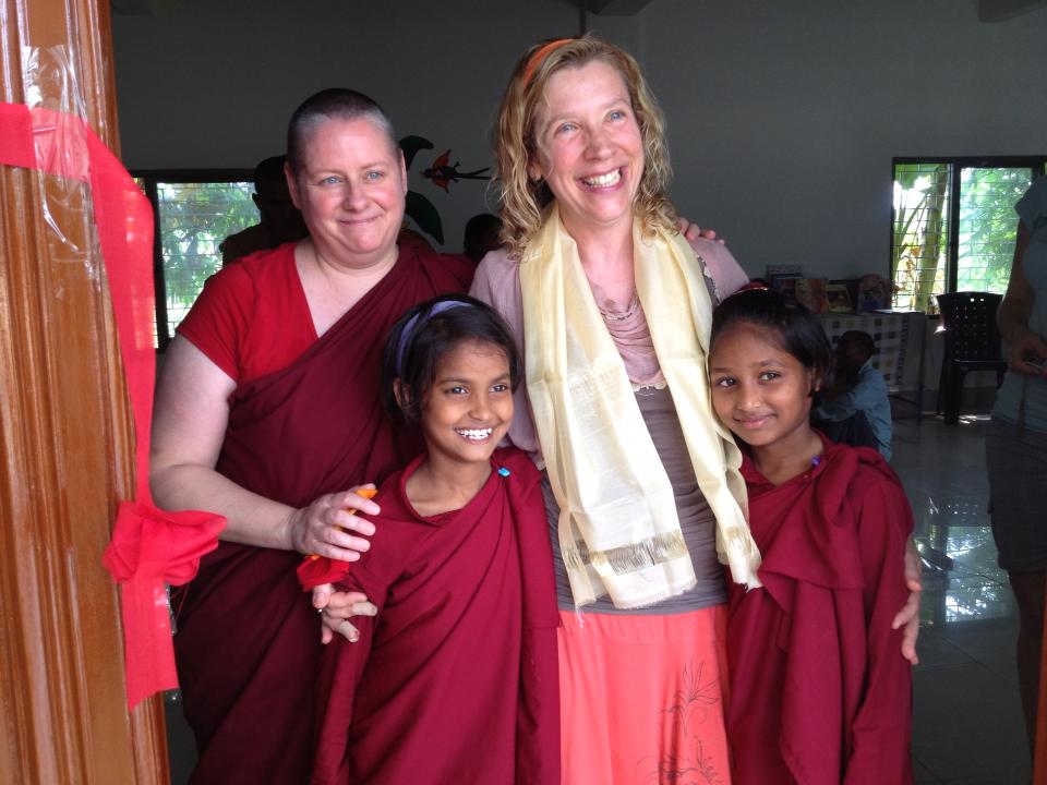 With Bodhi & Littlest nuns at Library.jpg