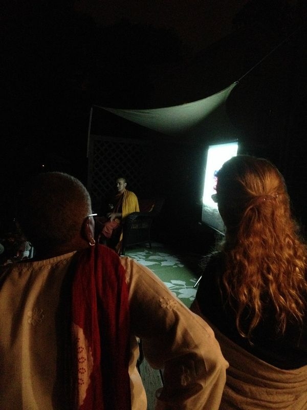 Talks continue into the night2014.JPG