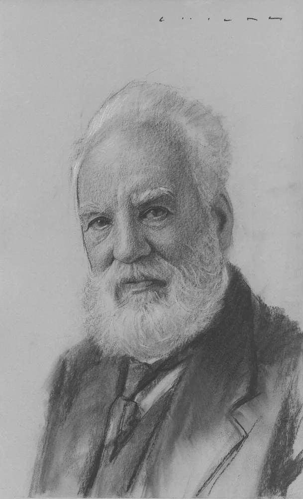 Alexander Graham Bell Print Available from Studio550 Press