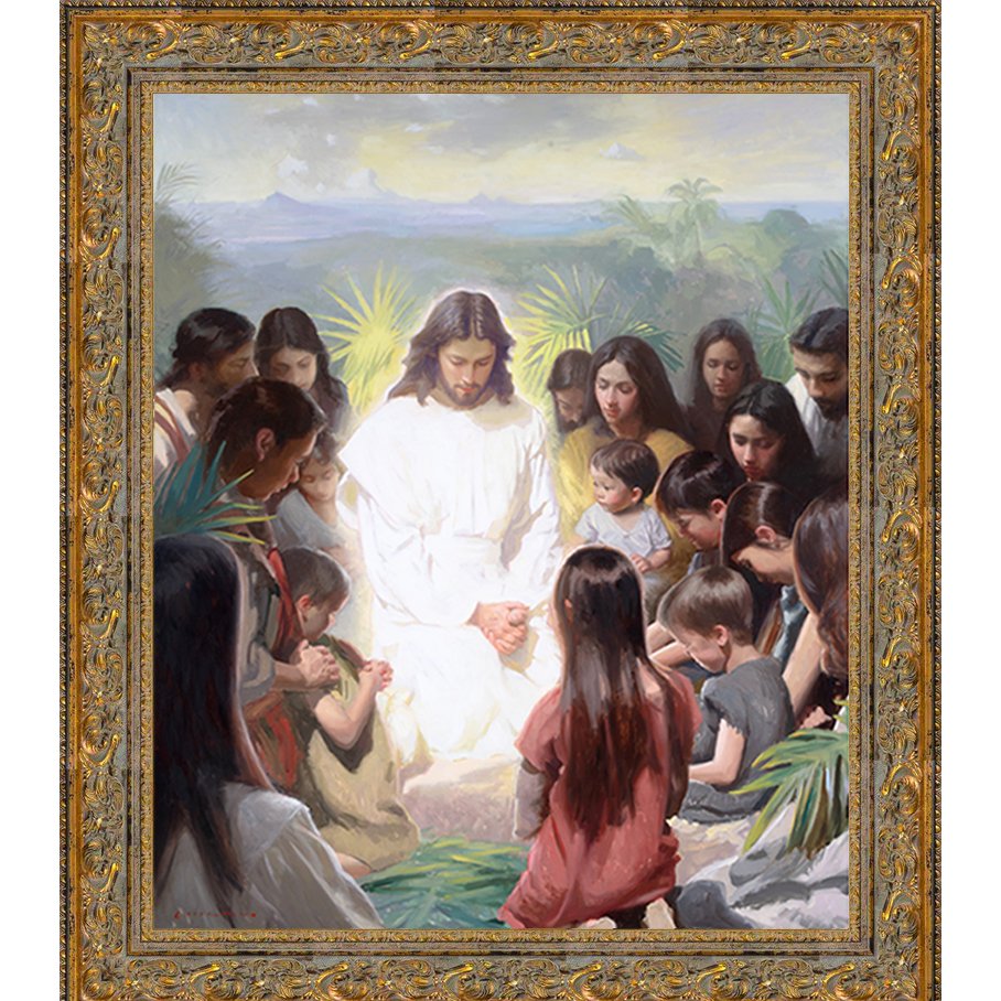 ChristPraying_GoldLargeCanvasFrame.jpg