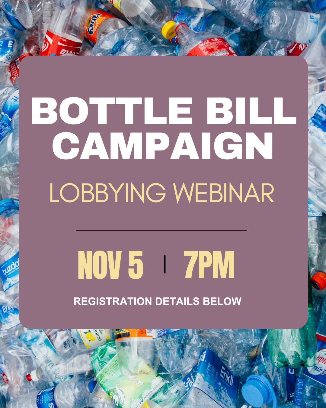 Bottle Bill Campaign Lobby Webinar