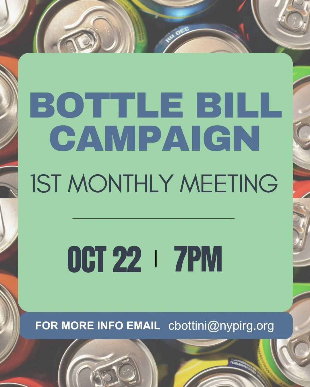 Bottle Bill Campaign Monthly Meeting
