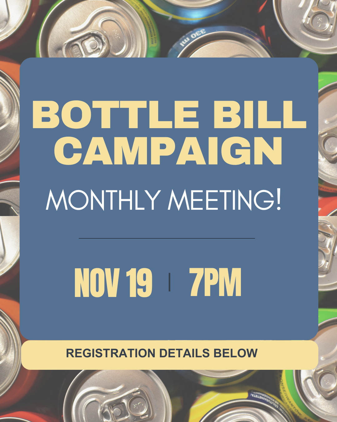 Bottle Bill Monthly Meeting