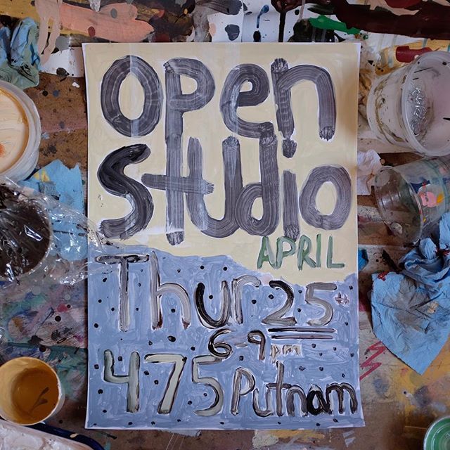 Open Studio this Thursday - April 25th - 6-9pm - 475 Putnam - Bedstuy Brooklyn.  Come check out the studio and all the things I&rsquo;ve been making this month @bedstuyartres !!!
