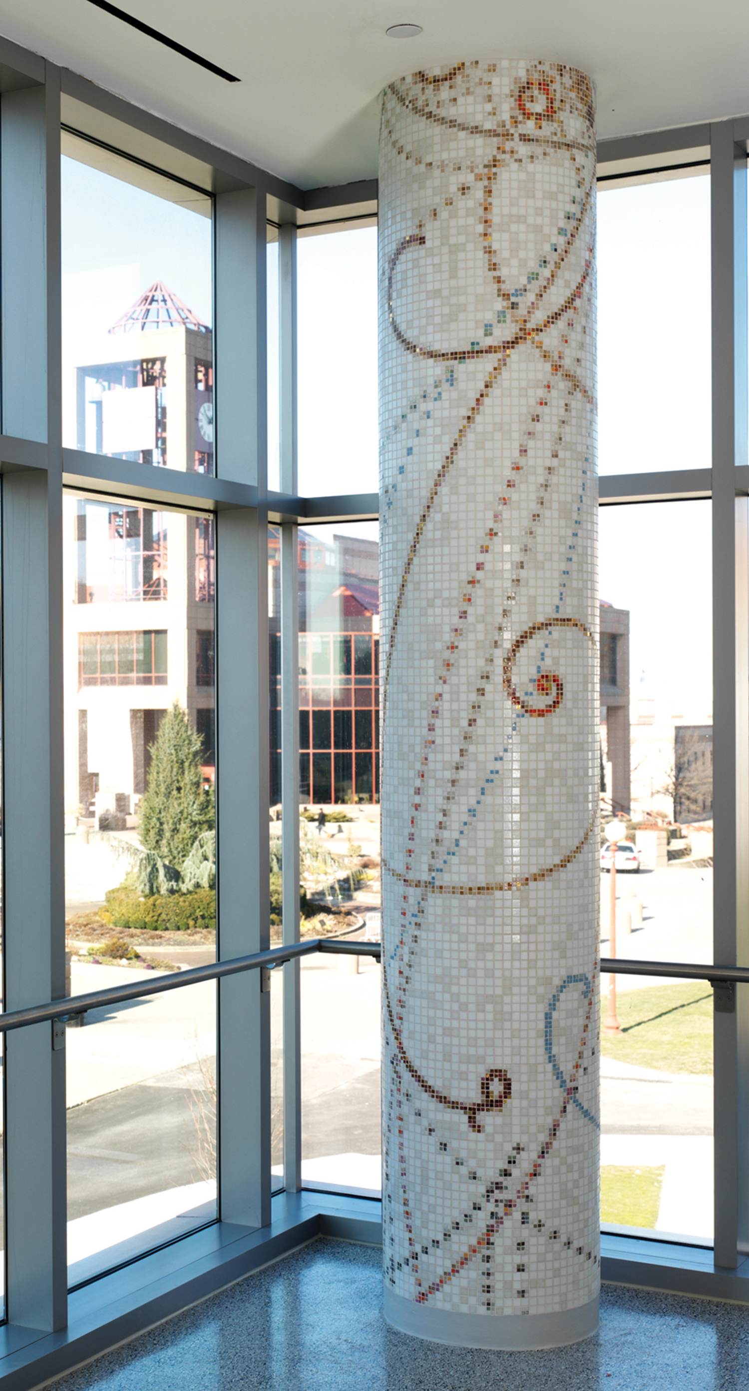 Column- Second Floor Lounge, Remsen Hall, Queens College, NY