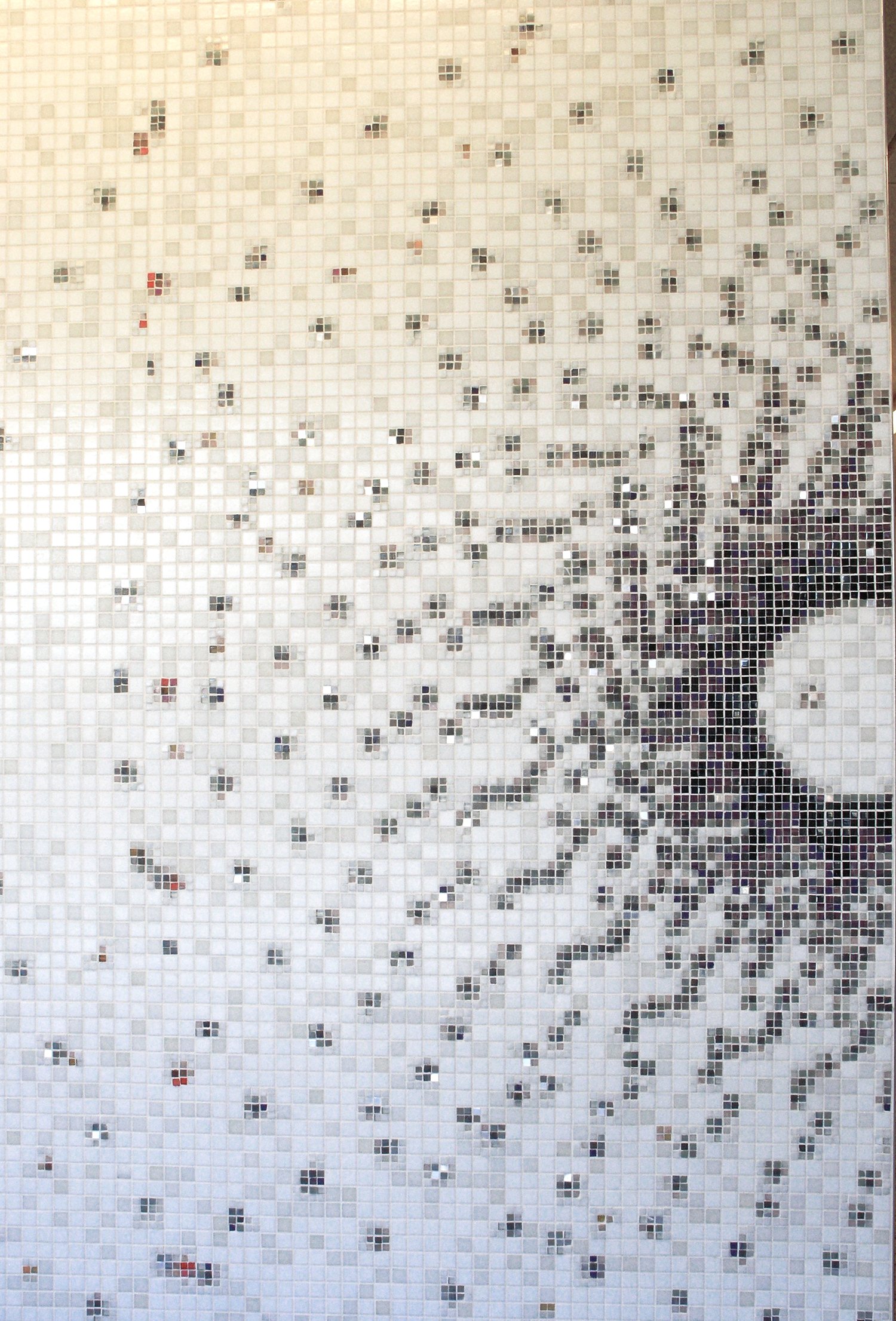  Detail- First Floor Wall, Glass tile mosaic, 11' x 16', 2010, Victor Schrager Photography 