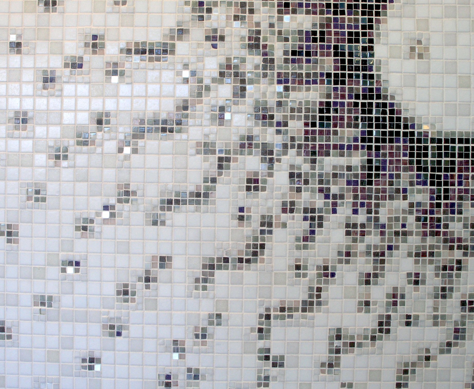  First Floor Wall, Glass tile mosaic, 11' x 16', 2010, Victor Schrager Photography 