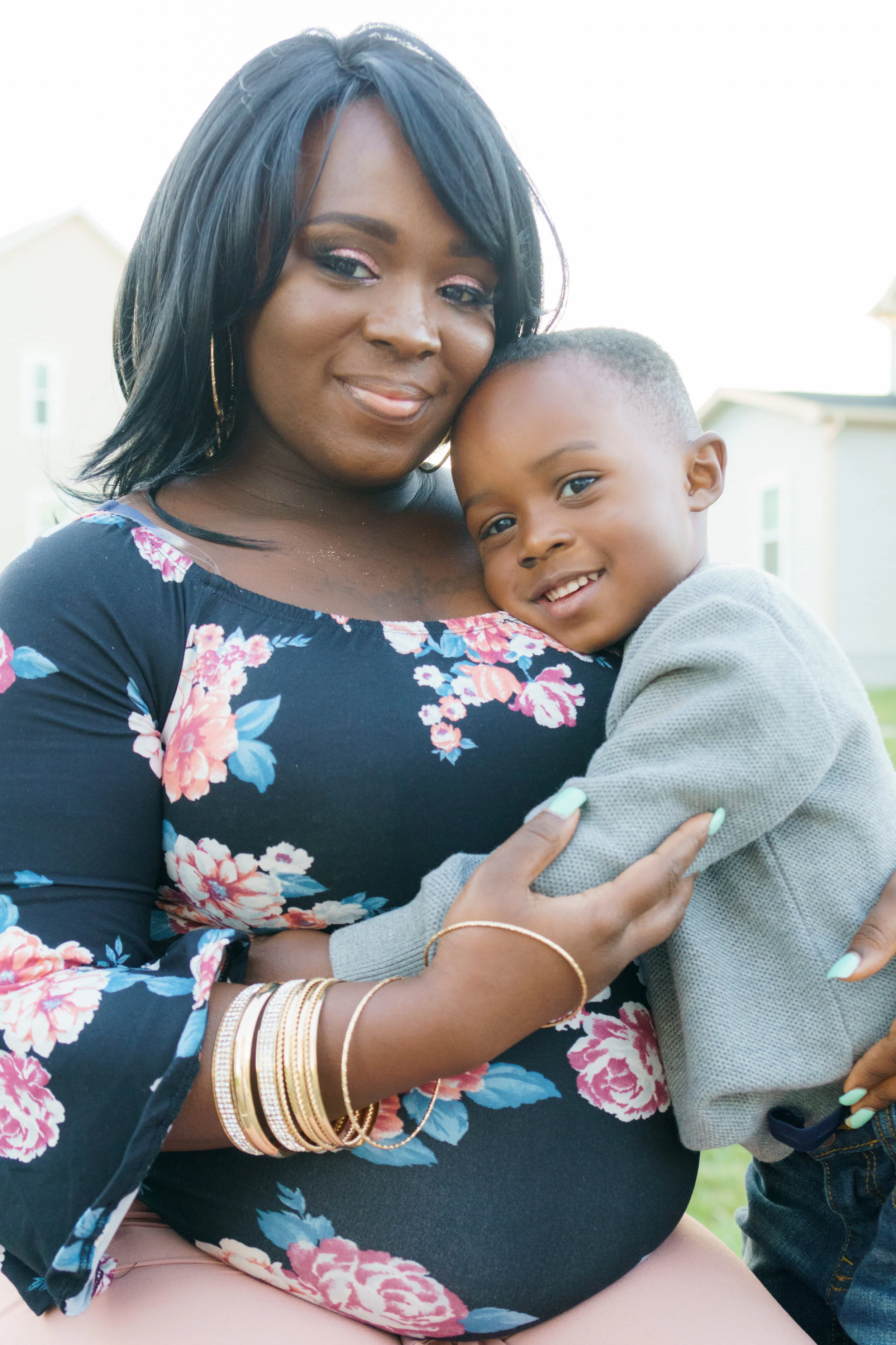 Mommy, Me &amp; Baby Makes Three - Modern Maternity Photographer
