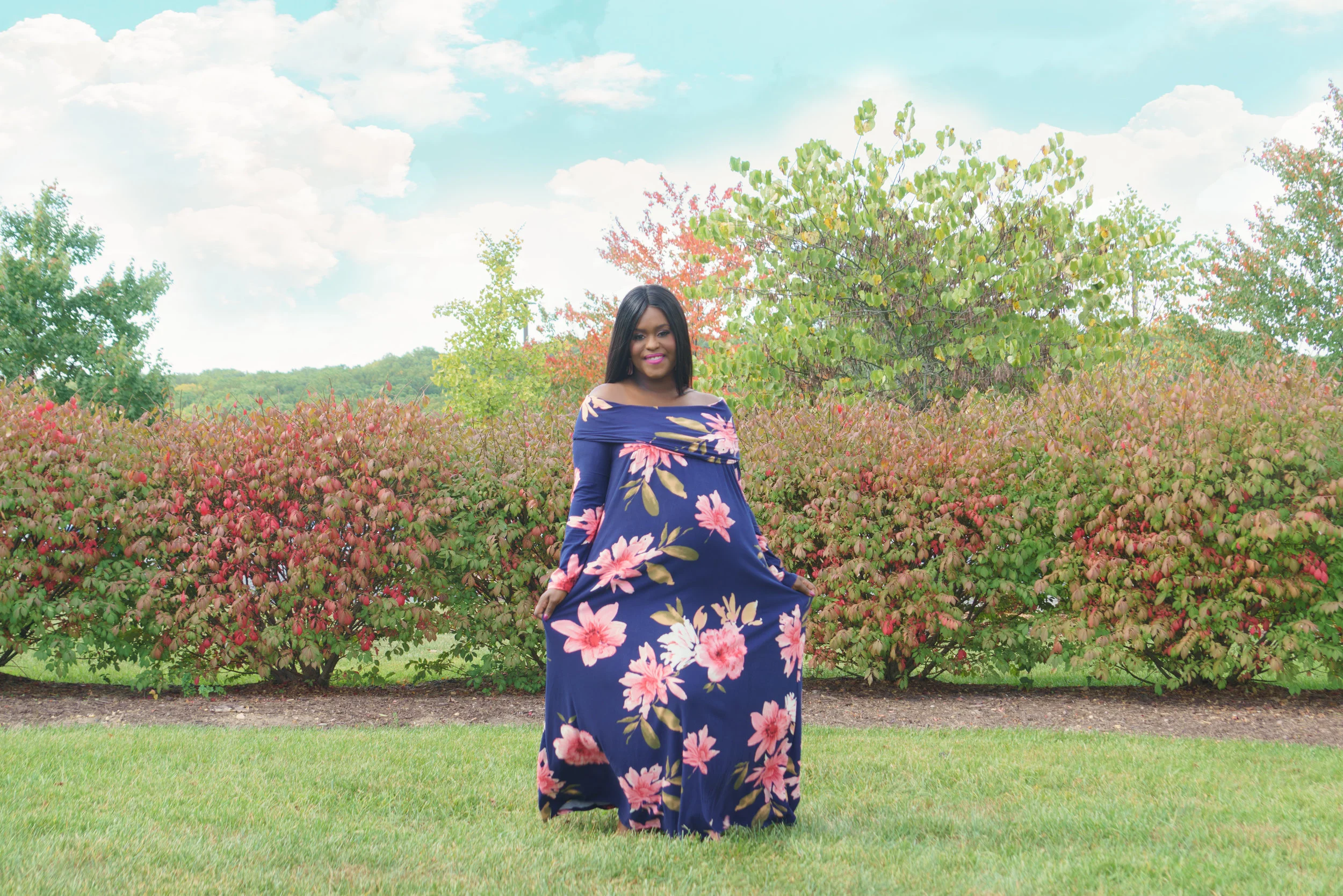BALTIMORE MATERNITY PHOTOGRAPHY - FALL OUTDOOR GLAMOUR