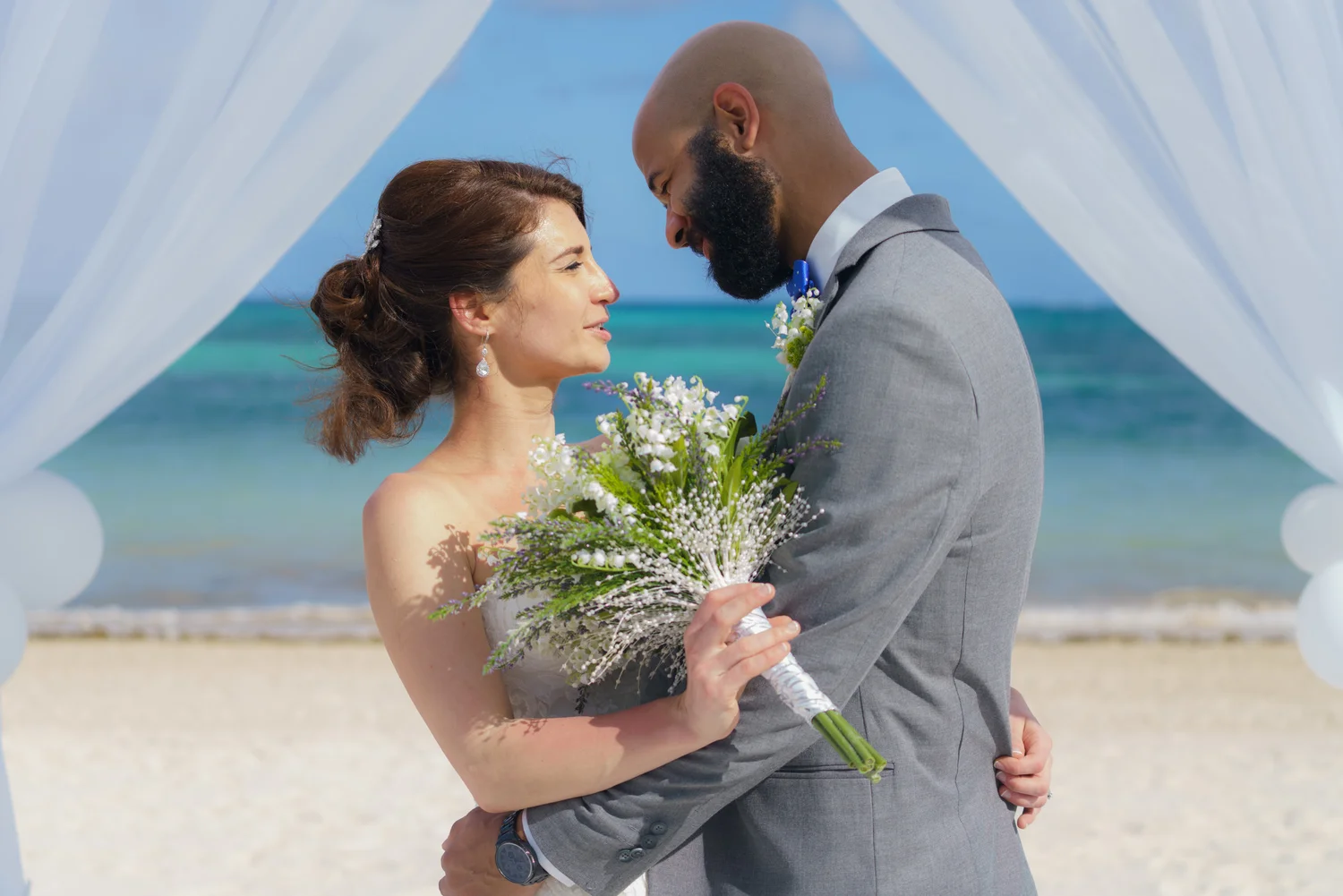 Catherine Rae PhotographyCancun Wedding - Russian & African American Beach  Wedding