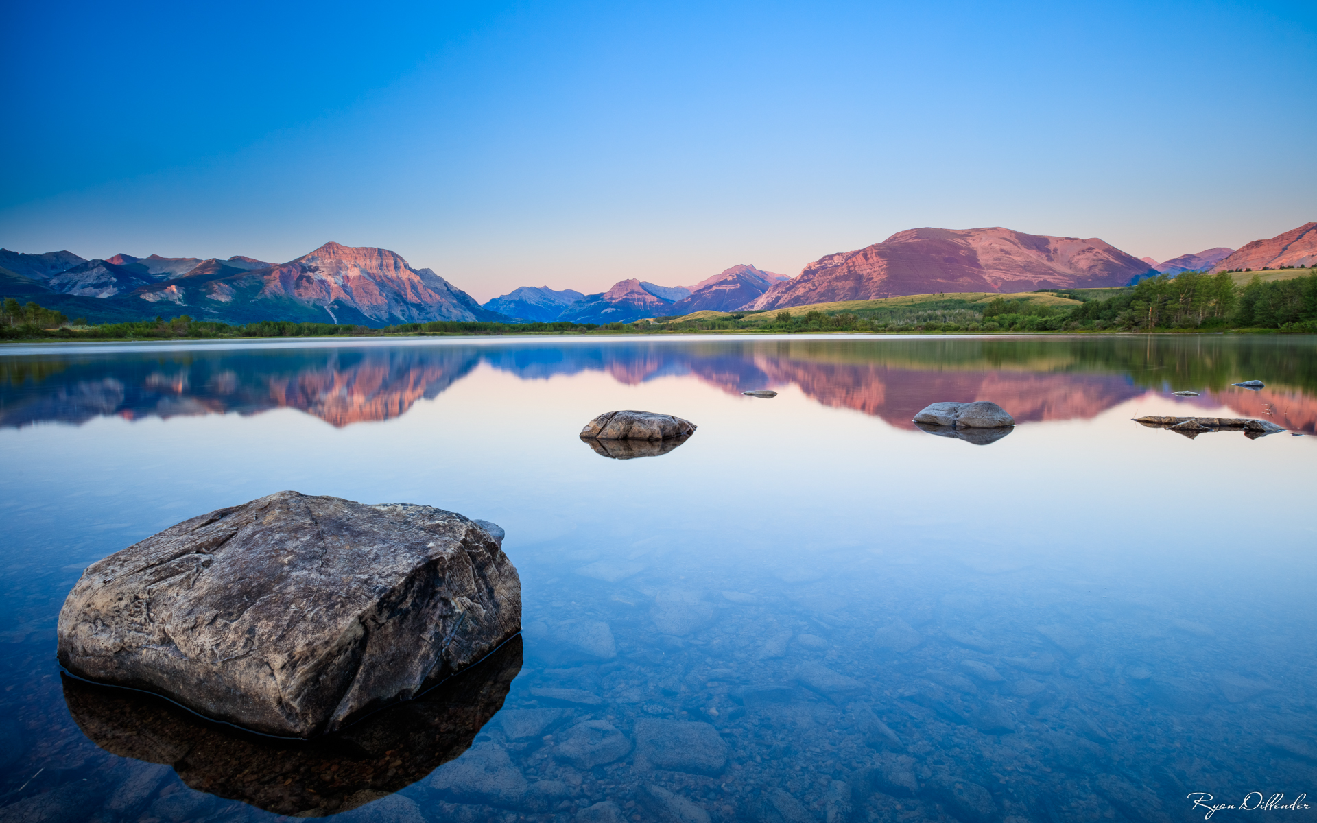 Sunrise Over the Waterton River.jpg