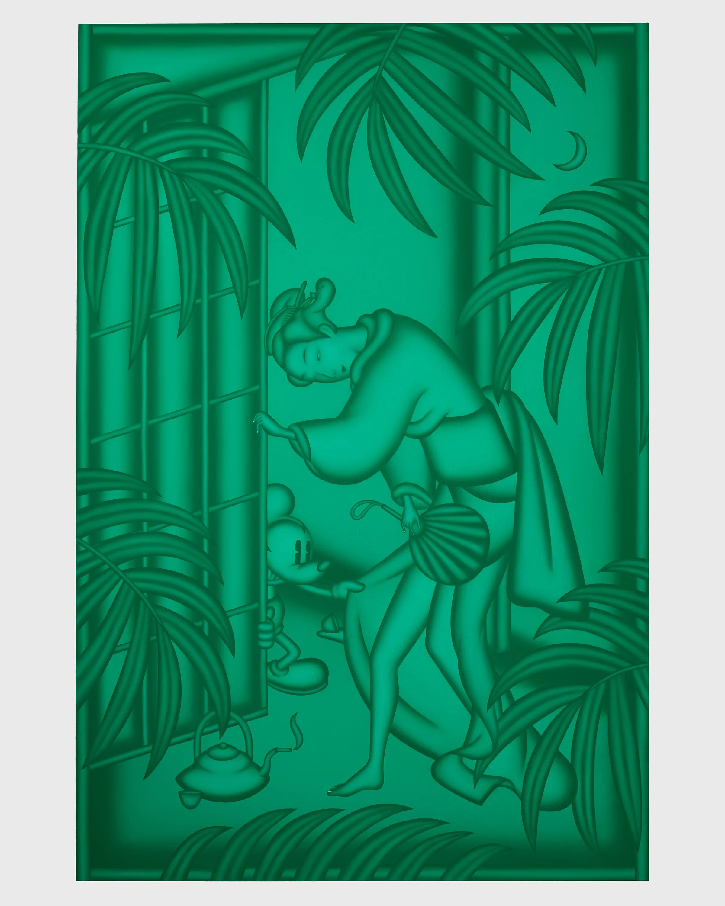  Surprise!, Oil on linen, 72” × 48” (183 × 122 cm), 2025 