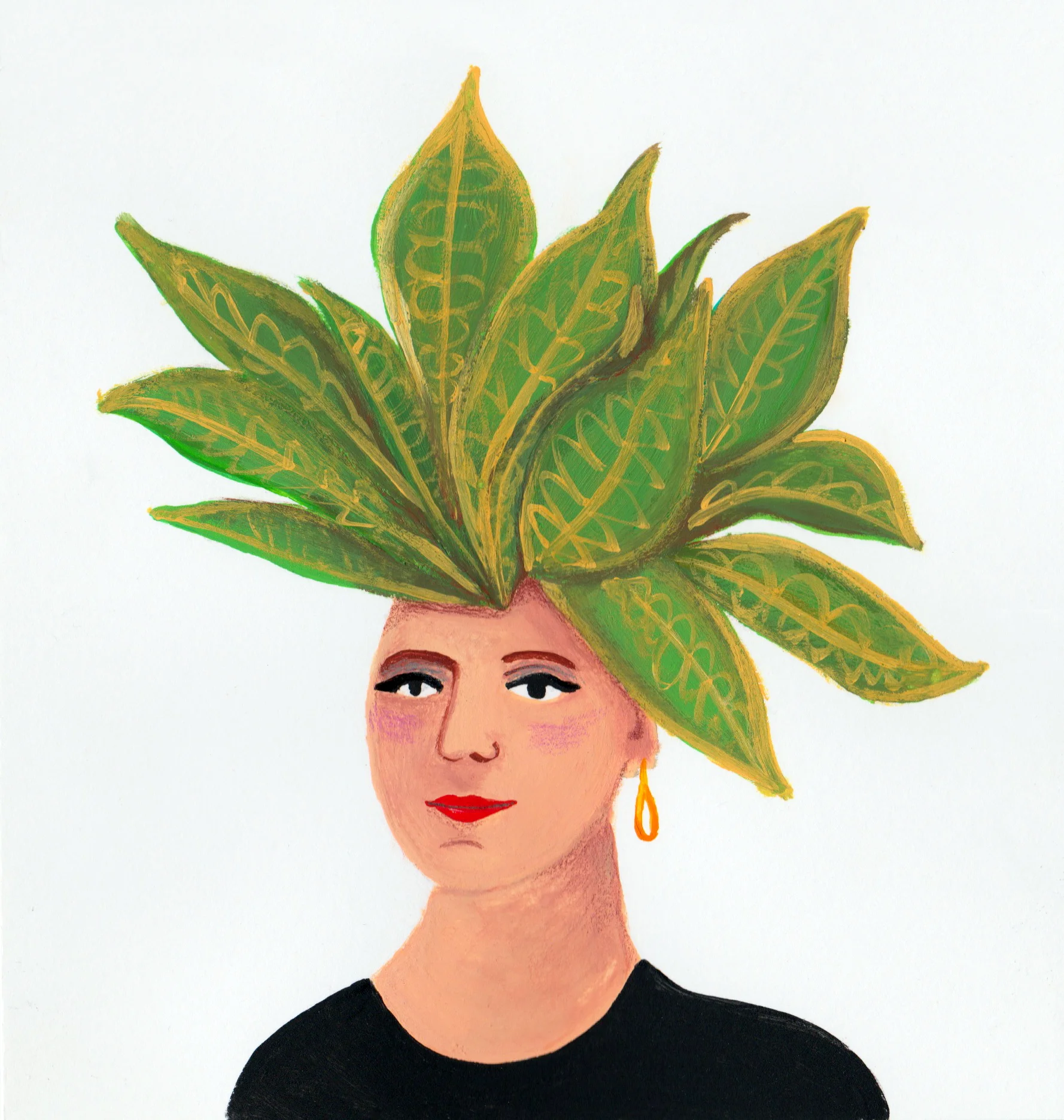 Lady Croton / gouache / October 2017