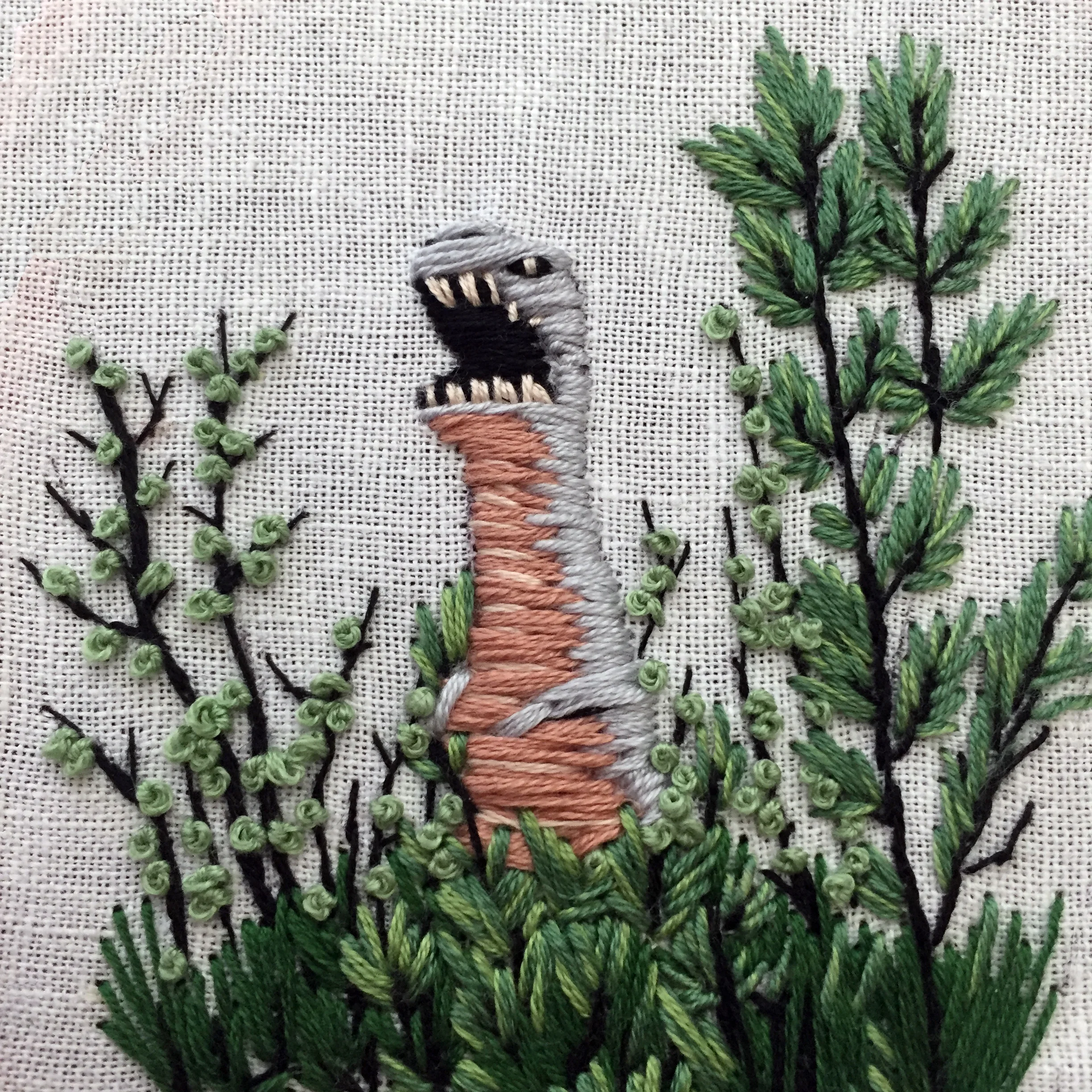 If you are finding foliage boring — just add a dinosaur!