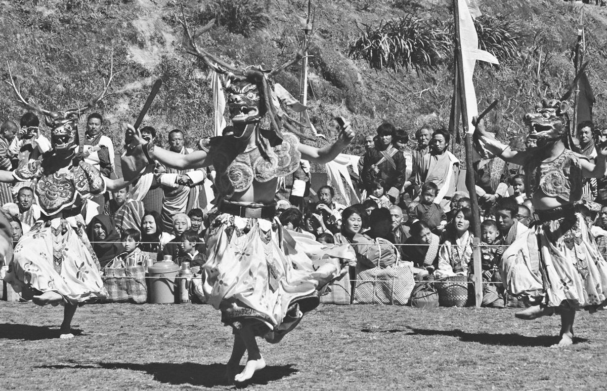  Masked dances have long been part of Bhutan’s cultural and religious tradition. &nbsp;Often the masks are of animals, both mythical and found in the region. 