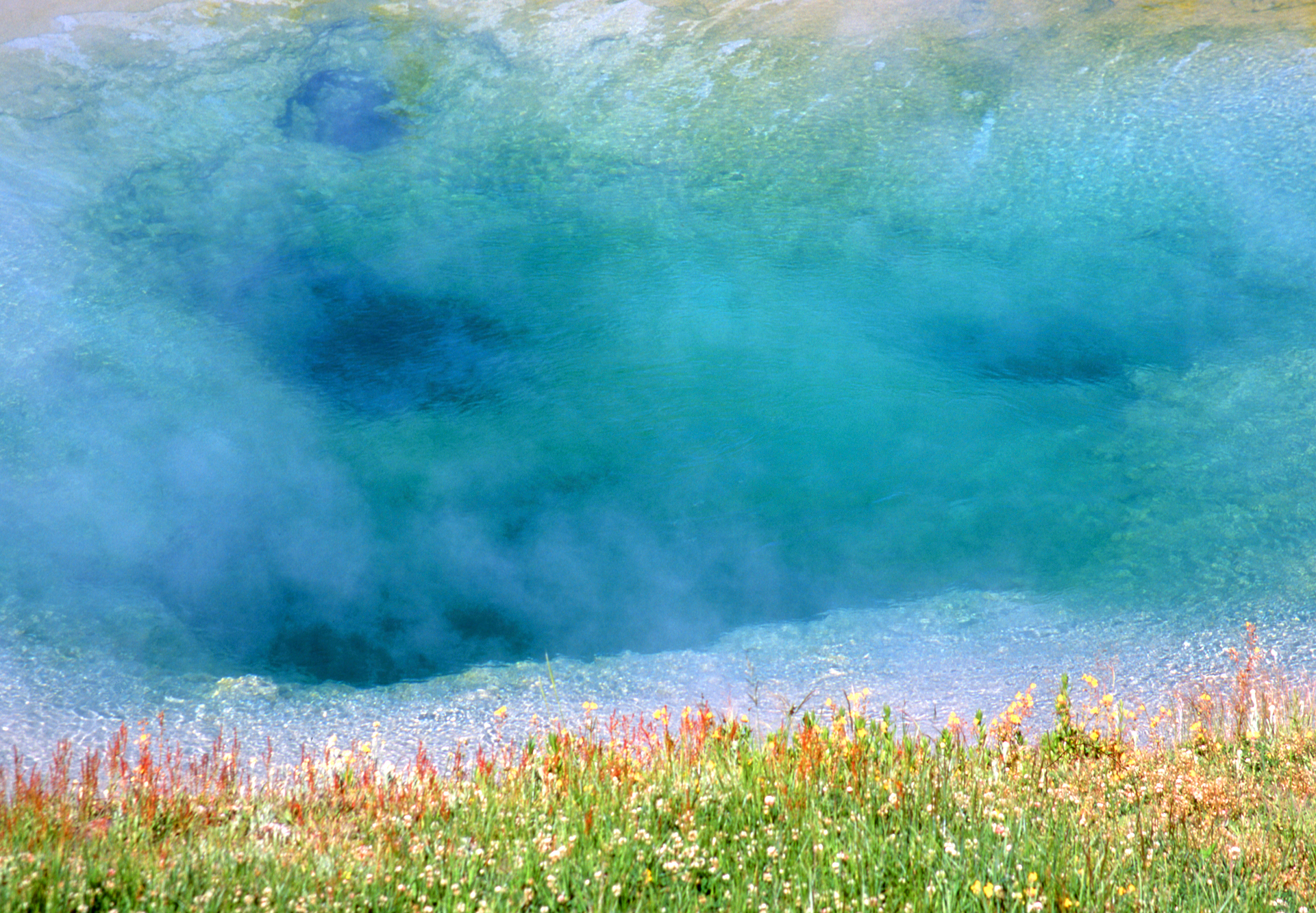  Sulfur pool, Yellowstone Park, US 