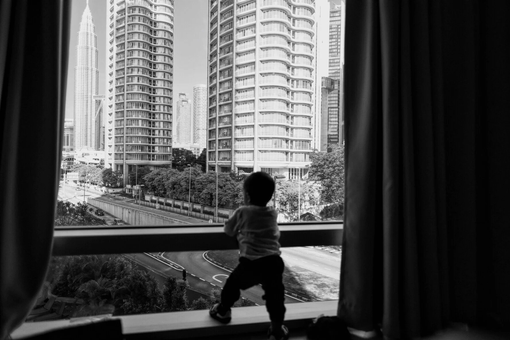 The little man really enjoyed the view of KL. Picture by Jeera Abdullah