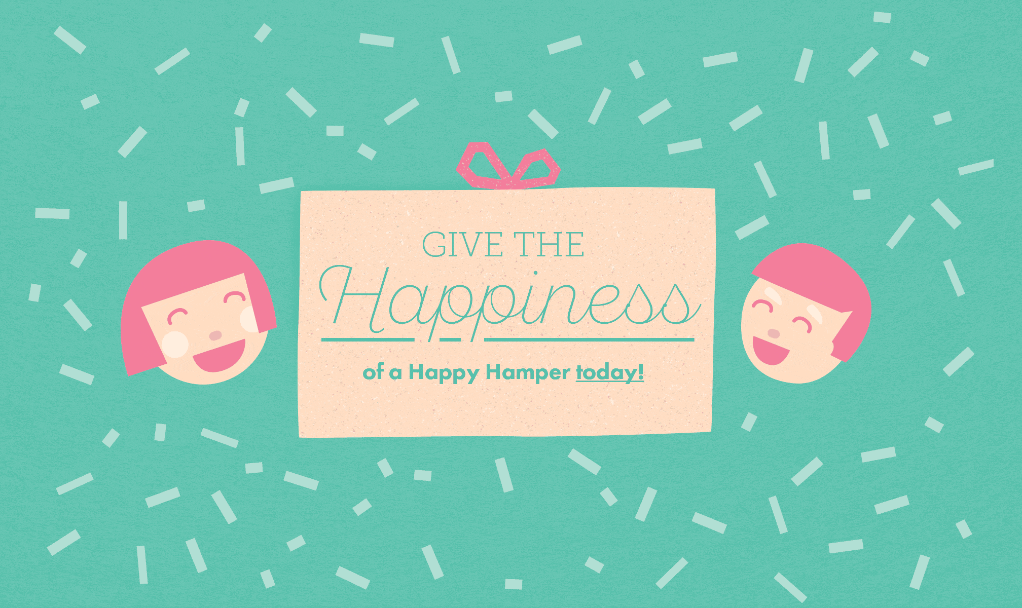 The Happy Hamper helps feed hungry kiwi kids. It swaps xmas treats for everyday luxuries, like baked beans and fresh bread. Created with Salted Herring.