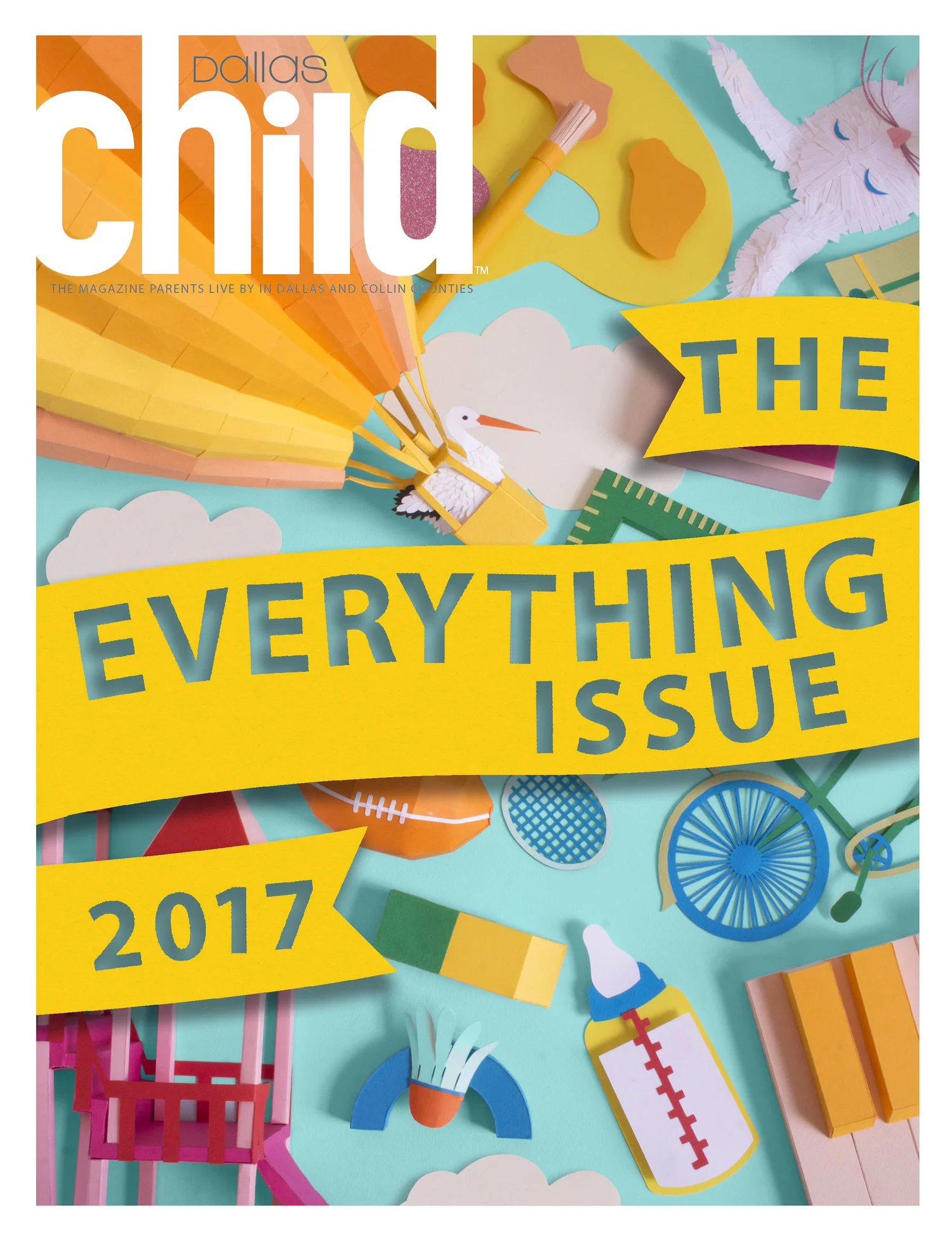 'The Everything Issue' Cover for Dallas Child Magazine