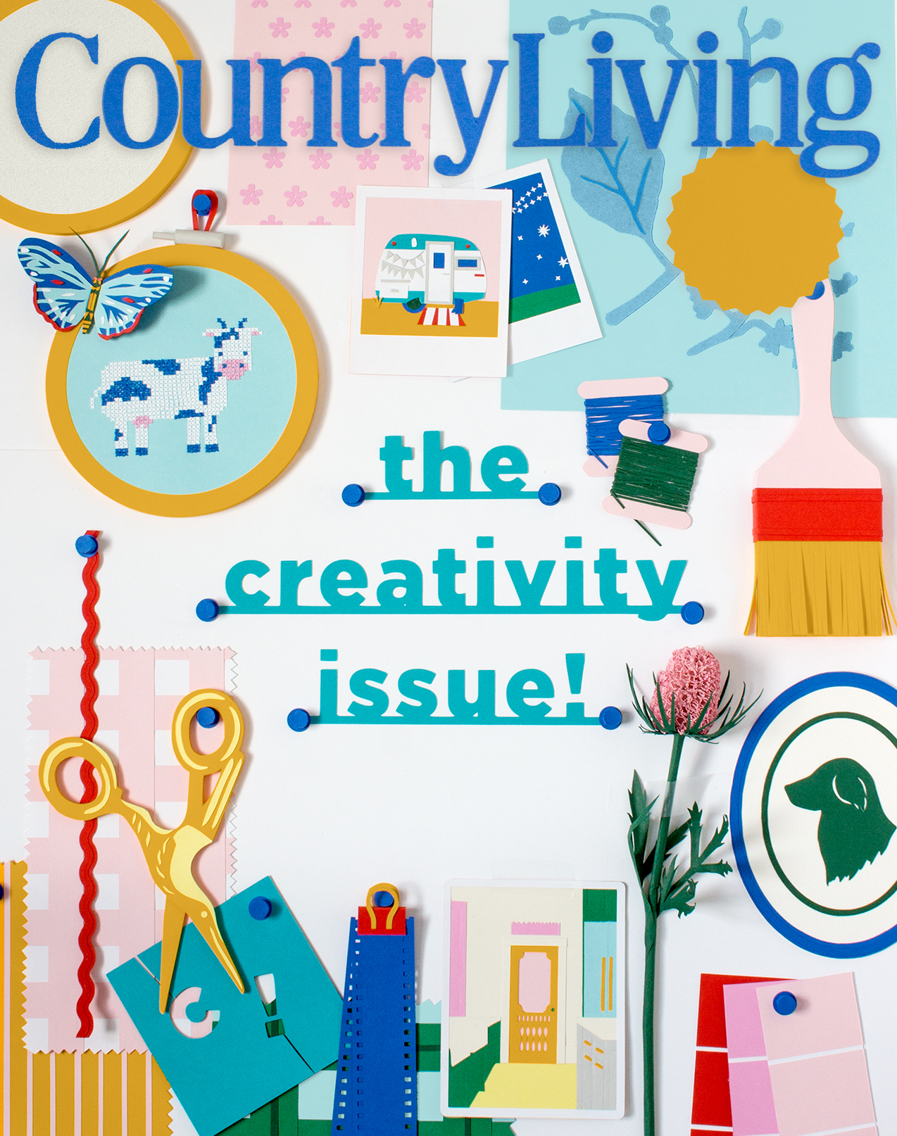 'The Creativity Issue' cover for Country Living