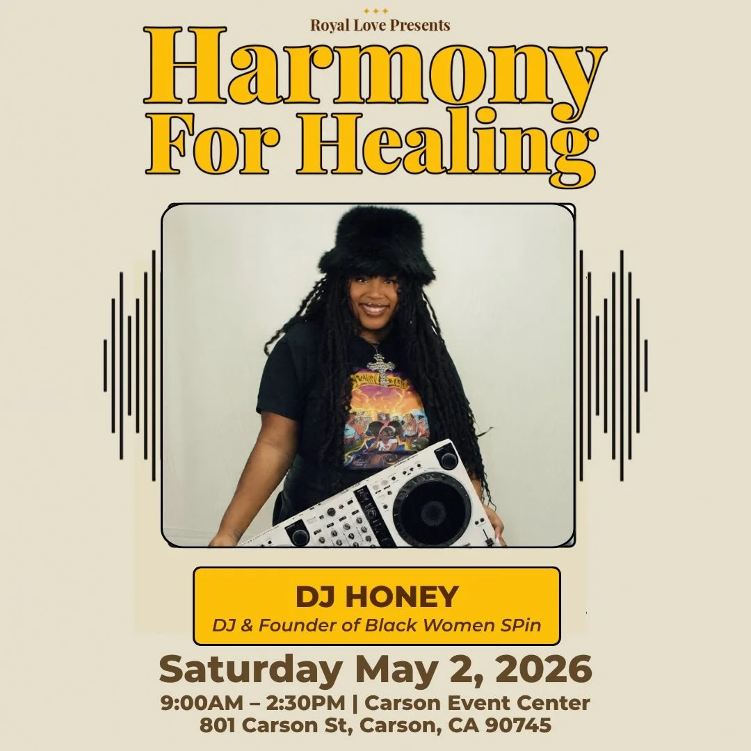 🎧 Meet @queenxjhoney and @blackwomenspin bringing the heartbeat of Harmony for Healing. From the moment doors open, they&rsquo;re curating a vibe that blends culture, movement, and pure feel‑good energy. This is the soundtrack of community, connecti