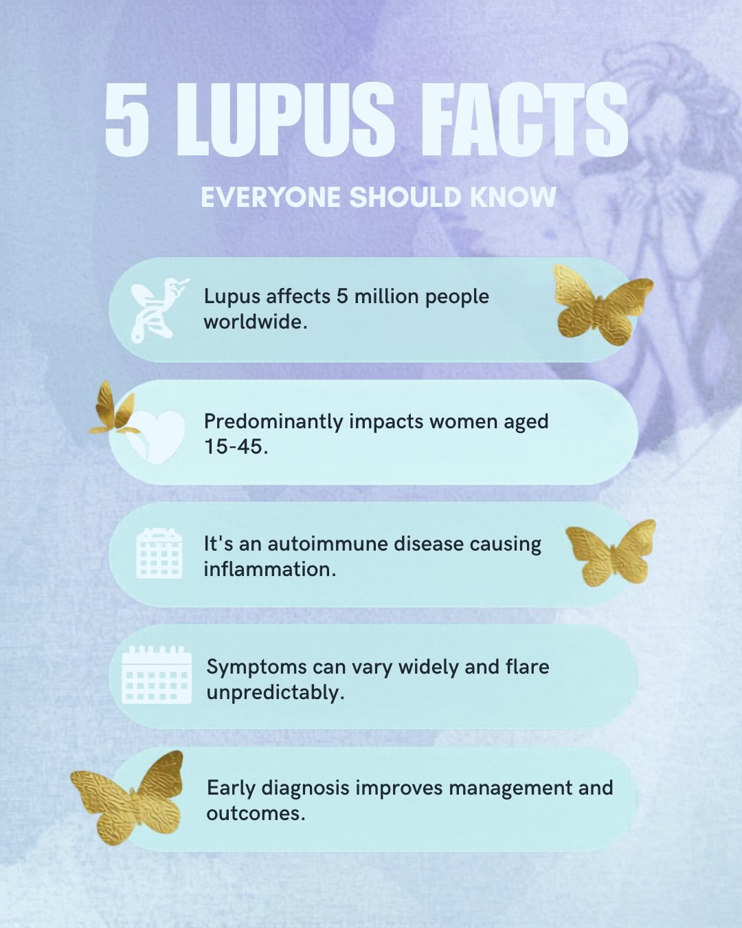 LUPUS FACTS 💜🦋💫