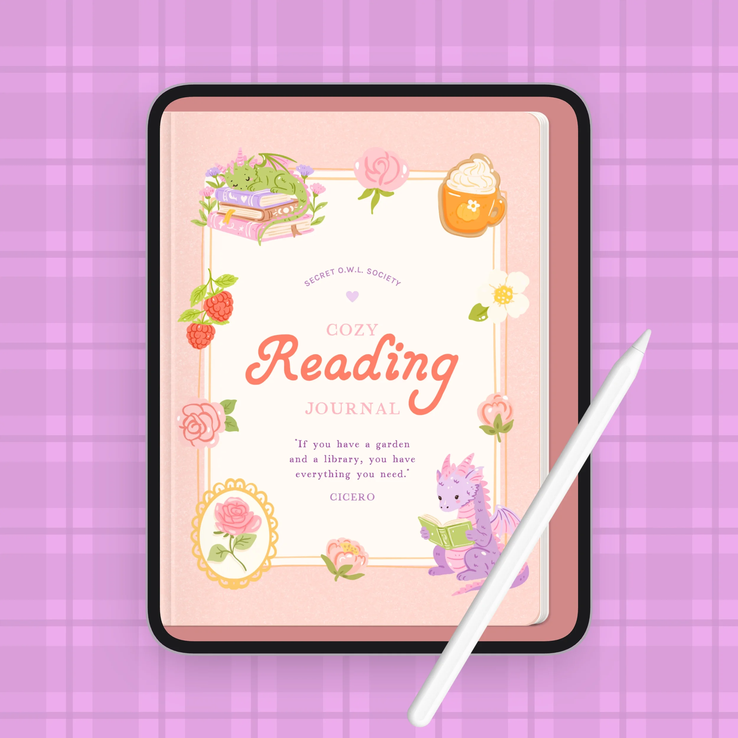 Cozy Reading Journal | Digital Book Tracker for GoodNotes and Noteshelf