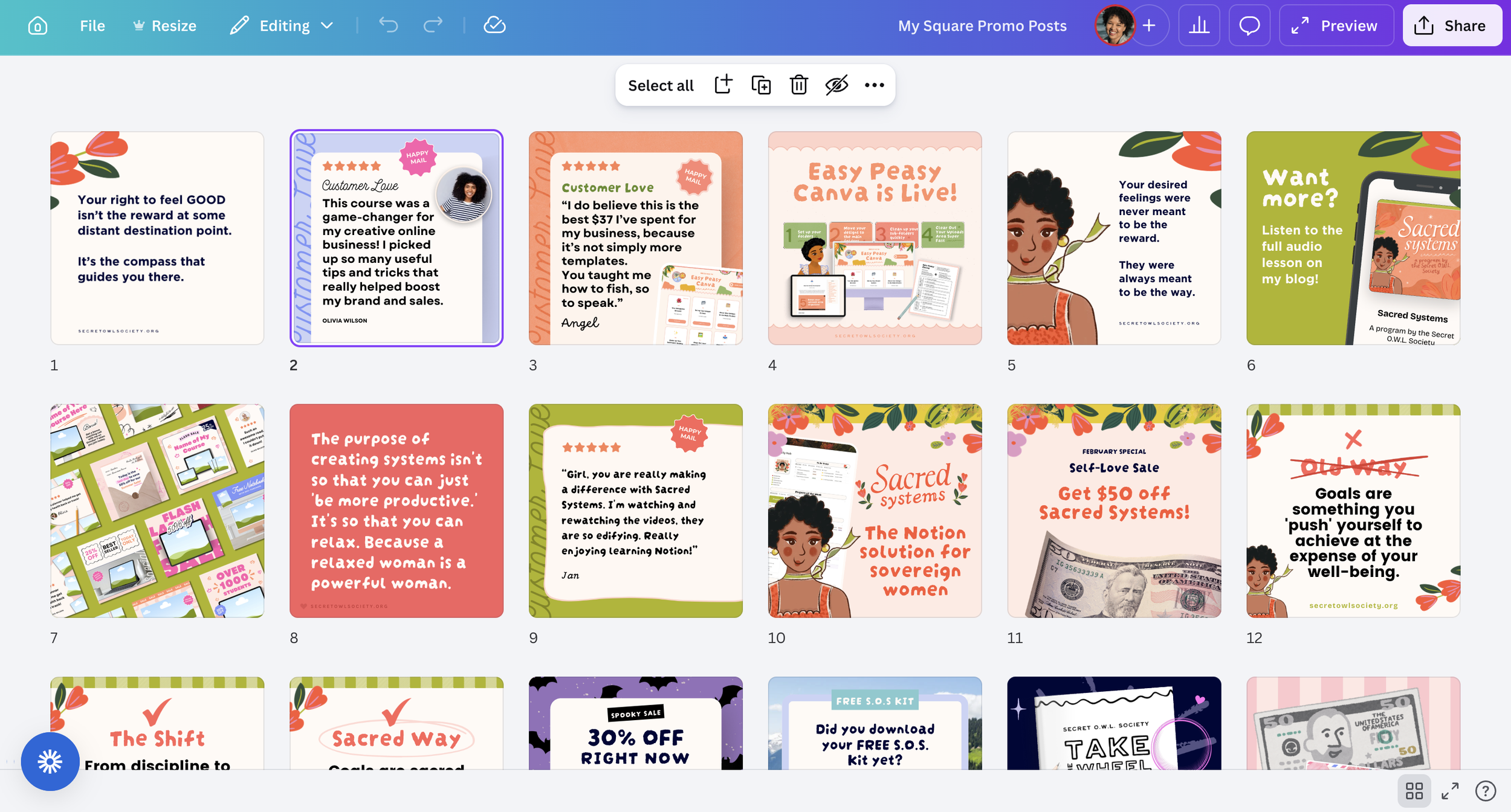 How I create super fast in Canva