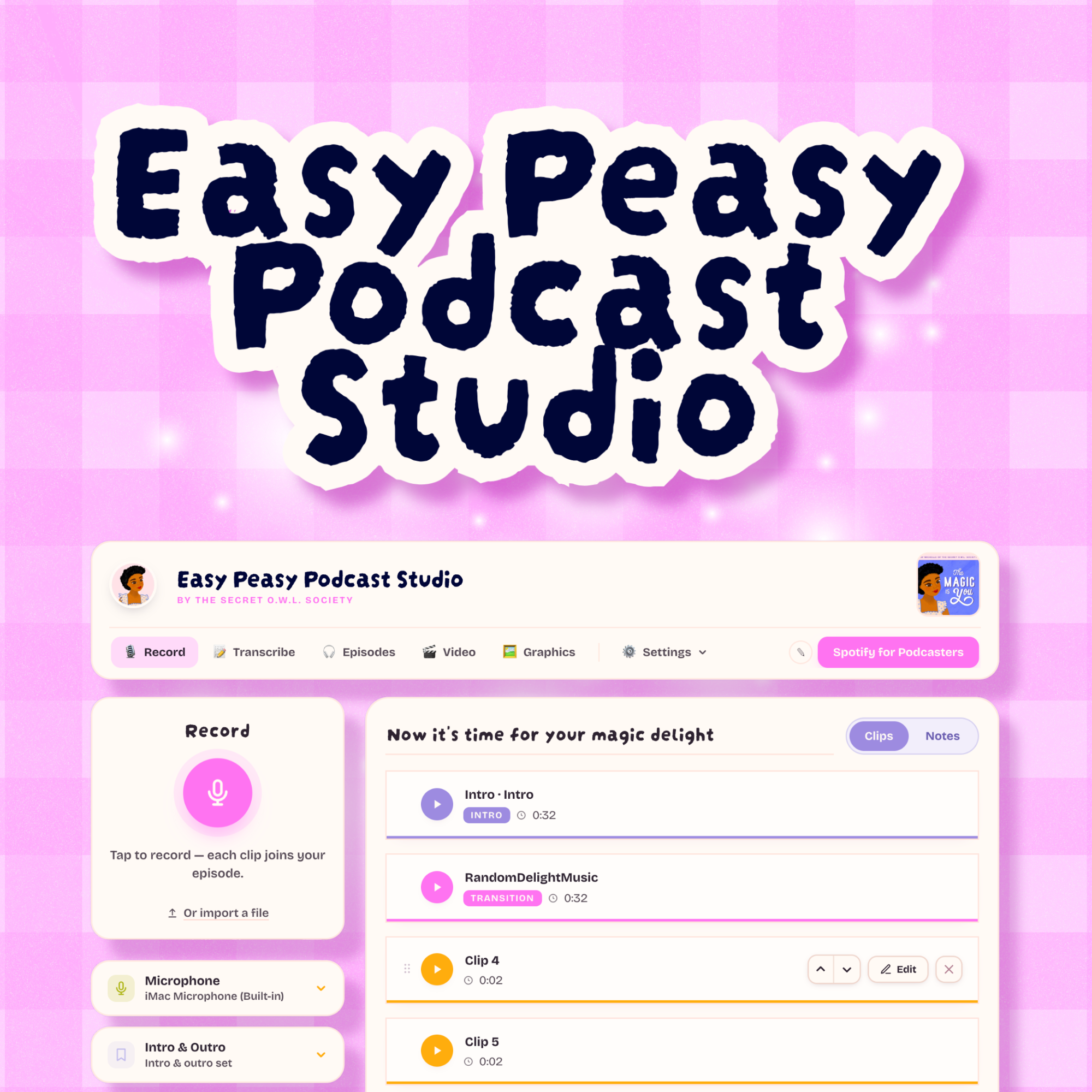 Easy Peasy Podcast Studio