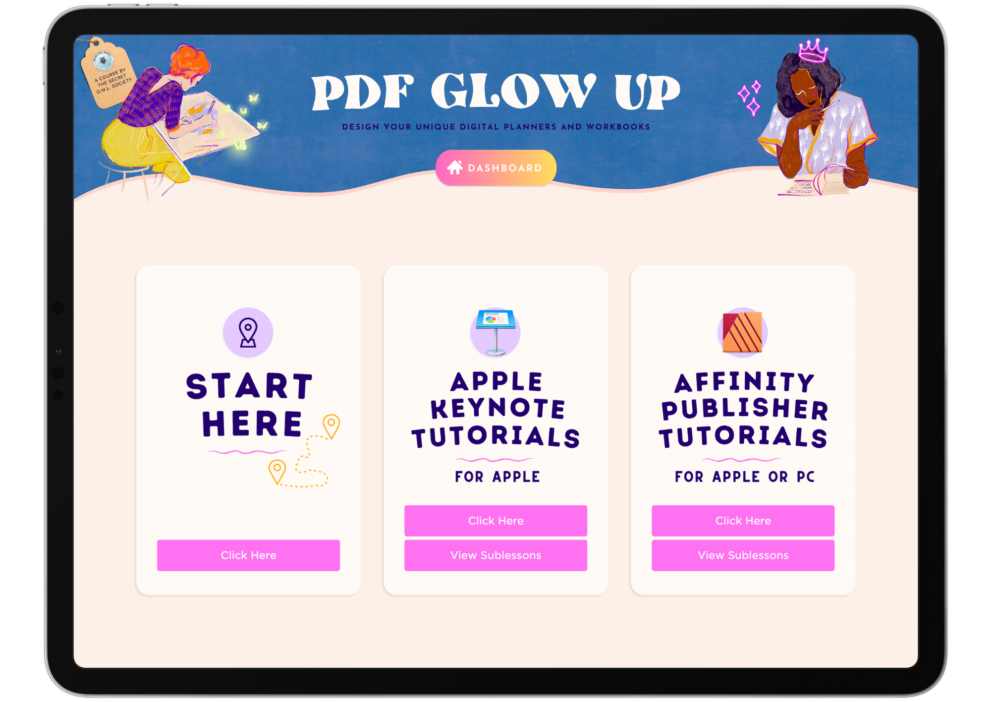 Glow Up, PDF