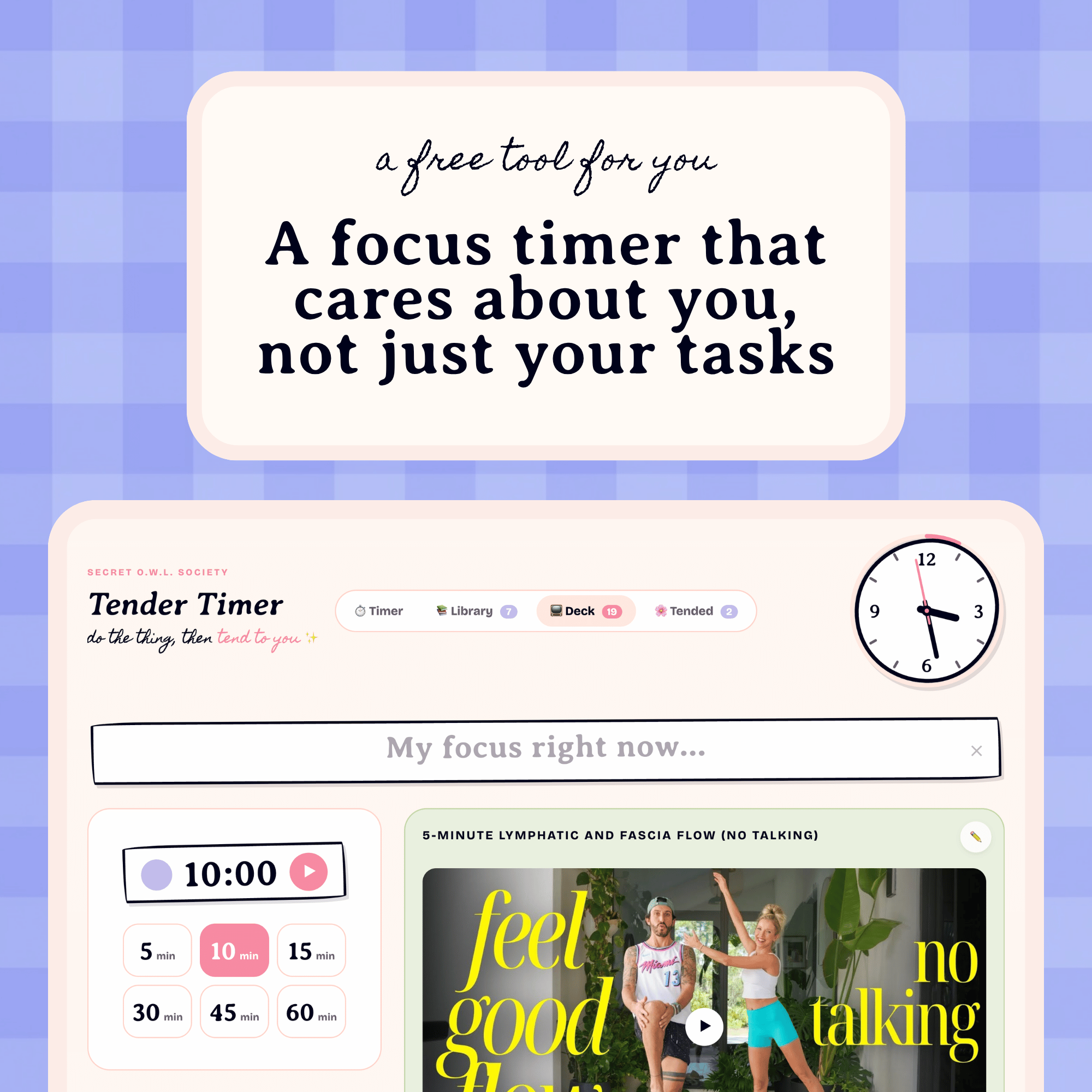 Tender Timer