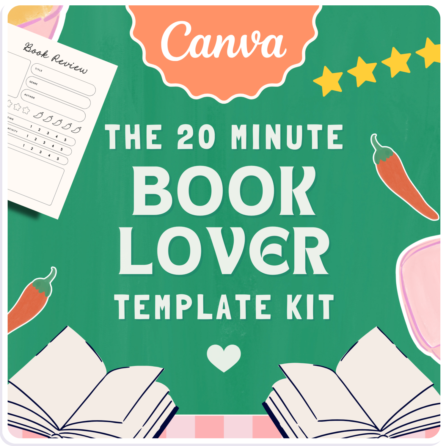COMING SOON: 20 Minute Book Lover Journal Template