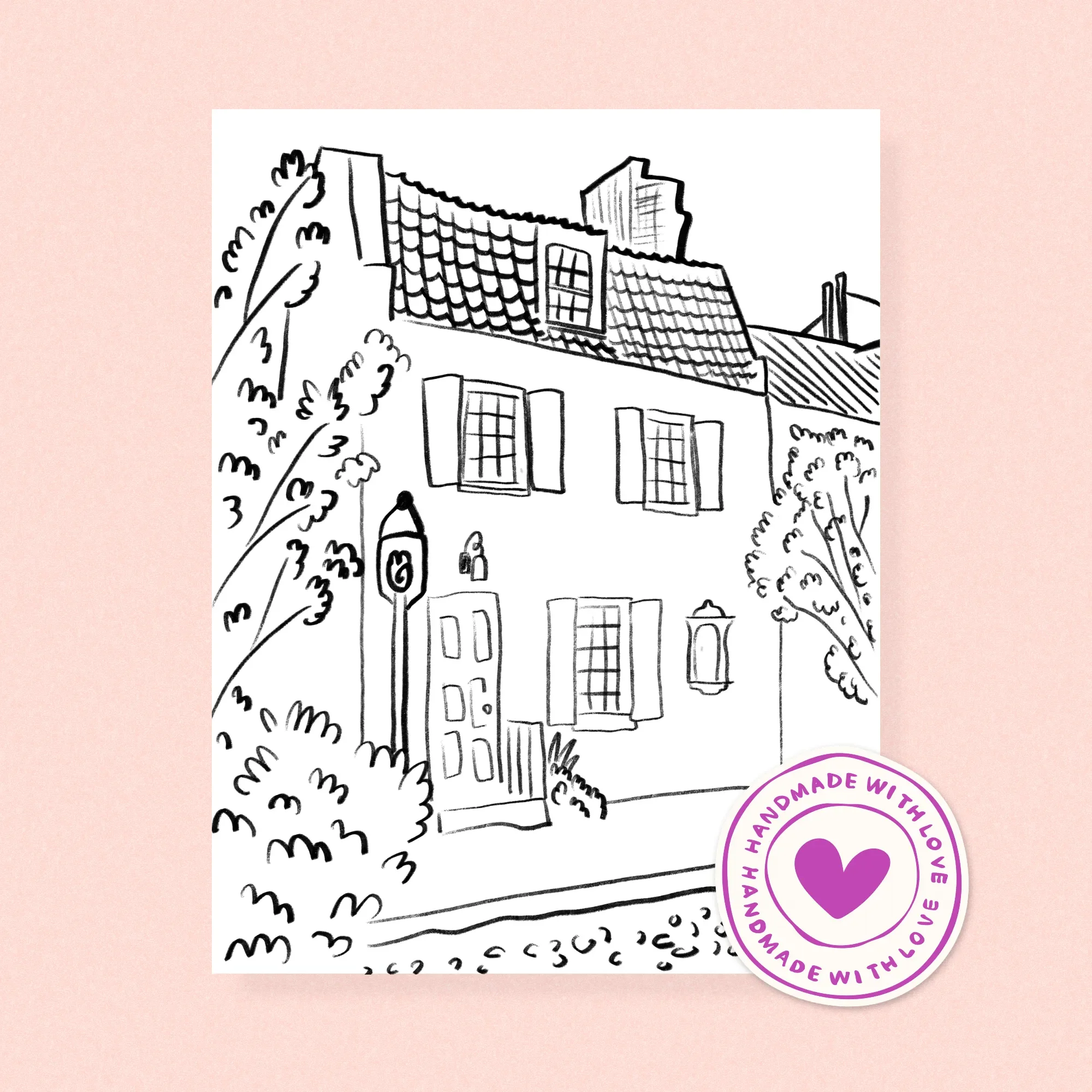 Hand Drawn Coloring Page