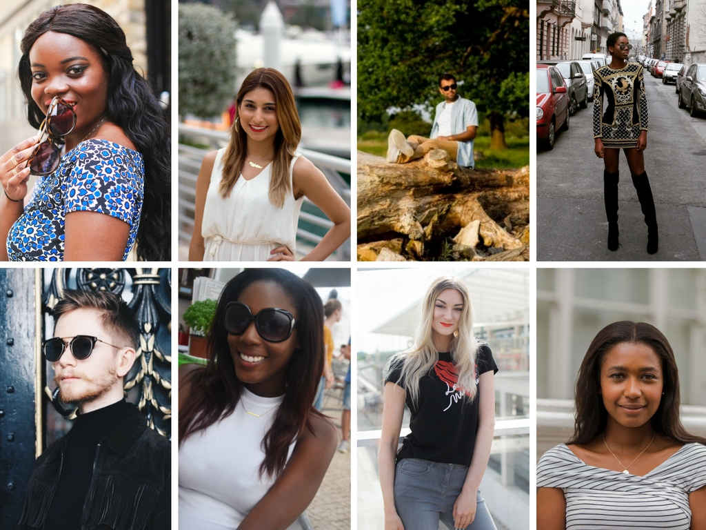 L-R JESS (FOUNDER), HUMAYRA-BEAUTY EDITOR, TARAN-MENSWEAR EDITOR, BOLA-WOMENSWEAR EDITOR, LUKE CHRISTIAN- GROOMING EDITOR, KEMI-RELATIONSHIP & GENERAL ADVICE EDITOR, LAUREN-LIFESTYLE EDITOR, LINDSEY-PARENTING EDITOR 