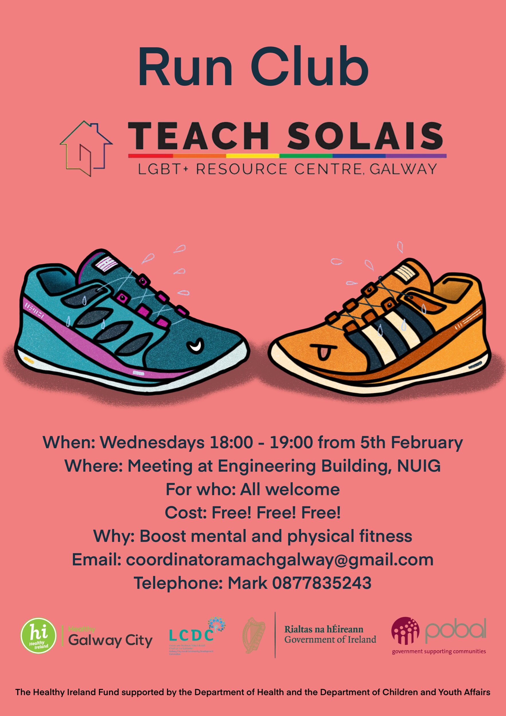 Teach Solais Run Club poster
