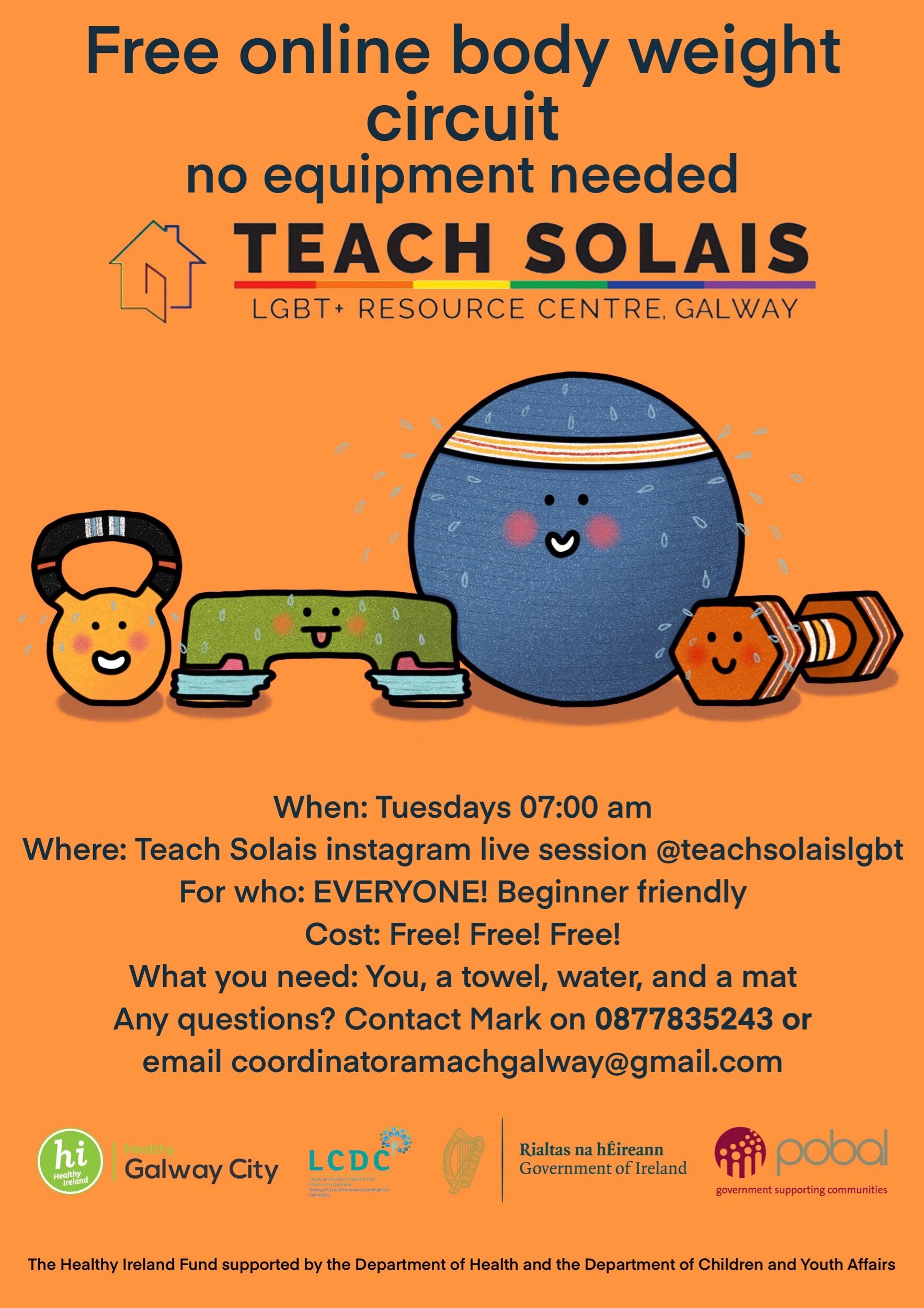Teach Solais Fitness Class poster