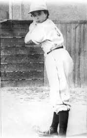 Kathryn at bat in 1950