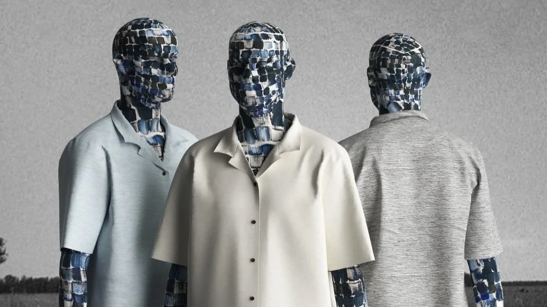 Digital Fashion CGI silk jacket render James Hillman