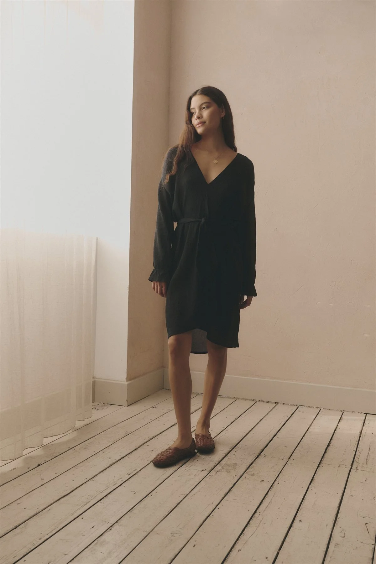 Casa Marane womenswear black dress SS26 campaign.jpg
