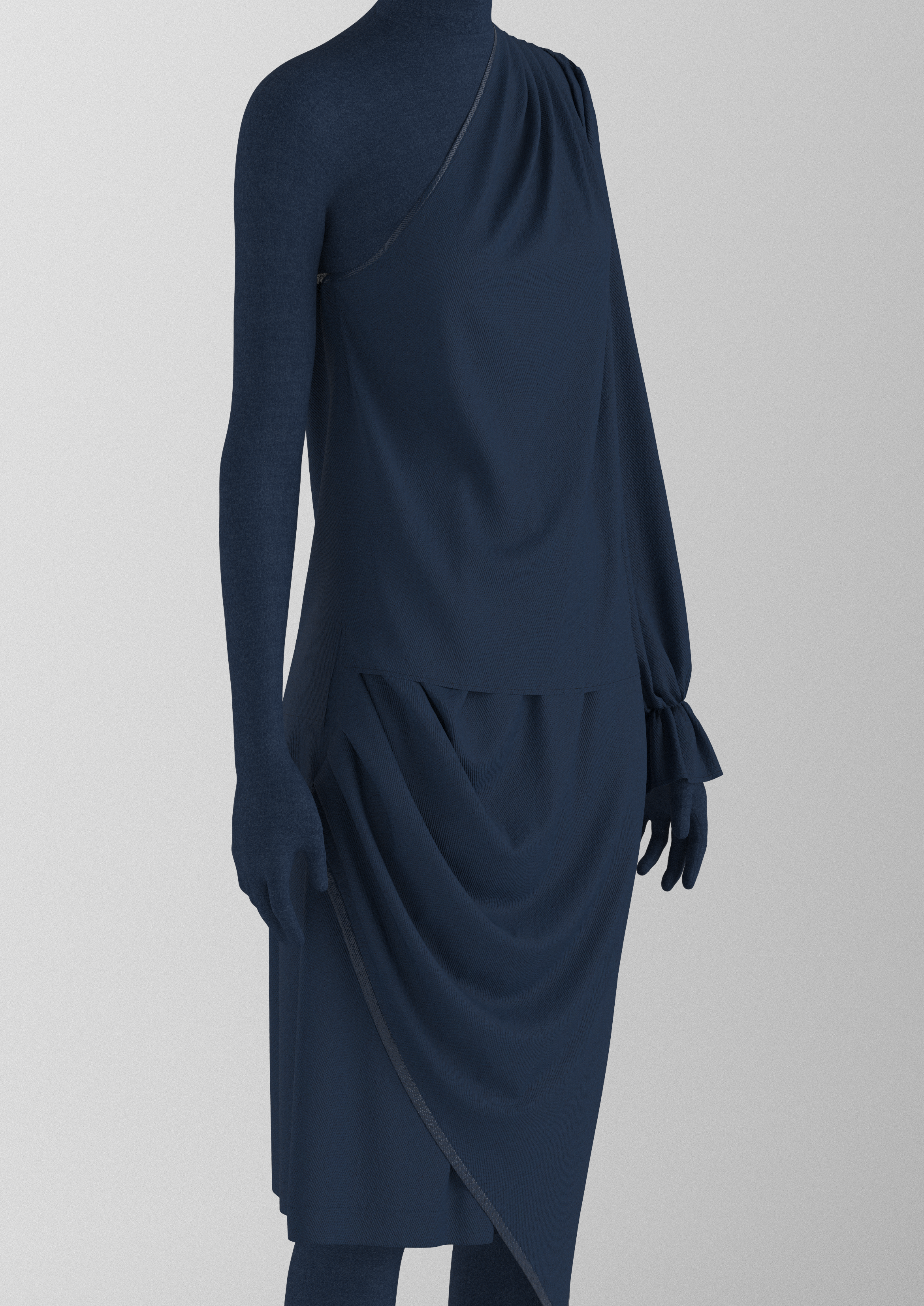 Digital fashion CGI knit garment digital twin James Hillman