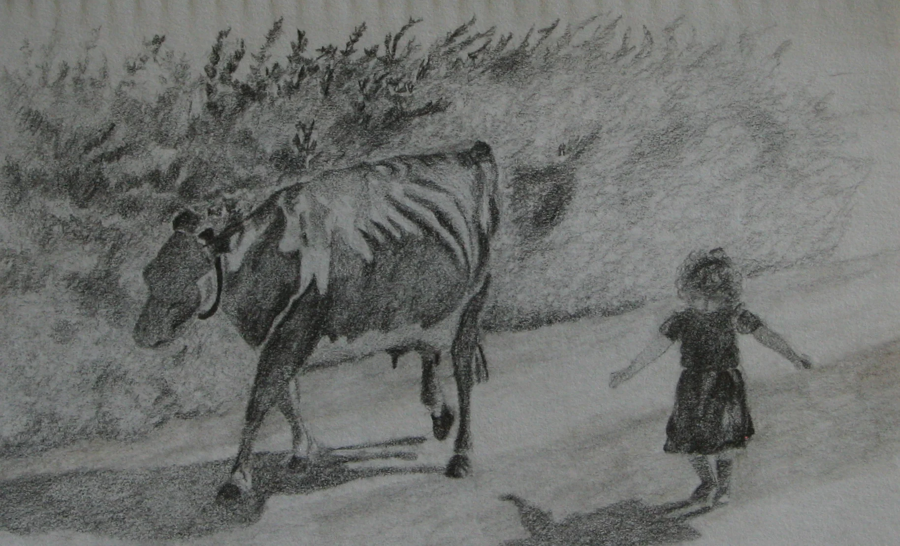 Girl with Cow