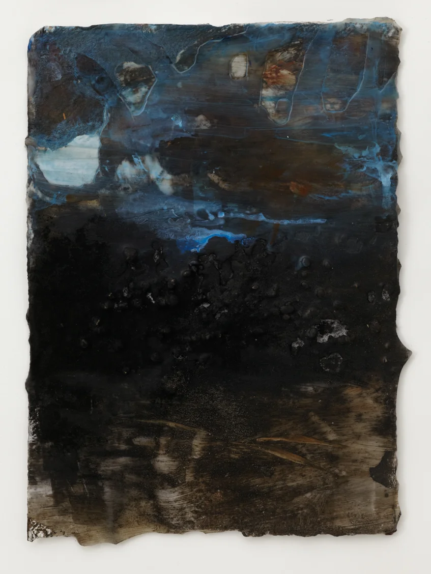 Oil & mixed media on paper 37cm - 27cm approx