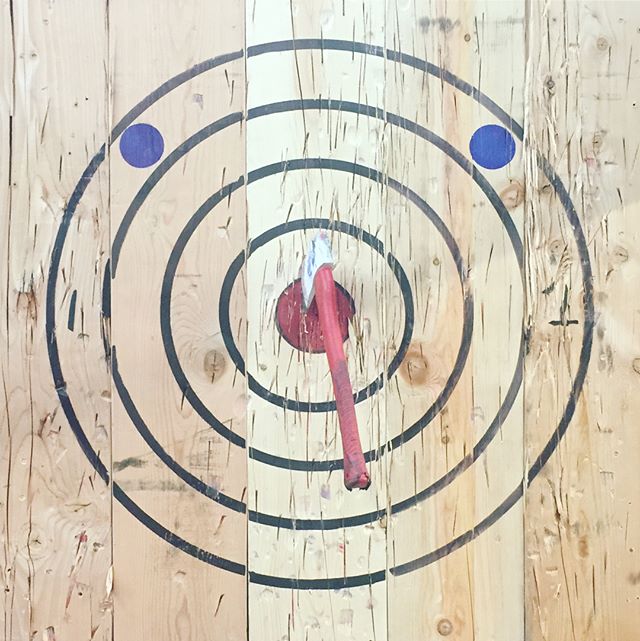 b u l l s e y e.
.
.
#axethrowing #watl #bringit #worldaxethrowingleague #bullseye #badaxethrowing #becomingaryastark